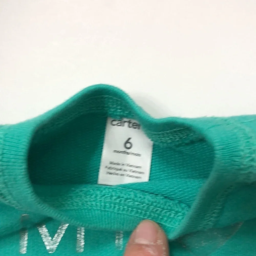 3/$25.00 CARTERS GREEN SWEATSHIRT